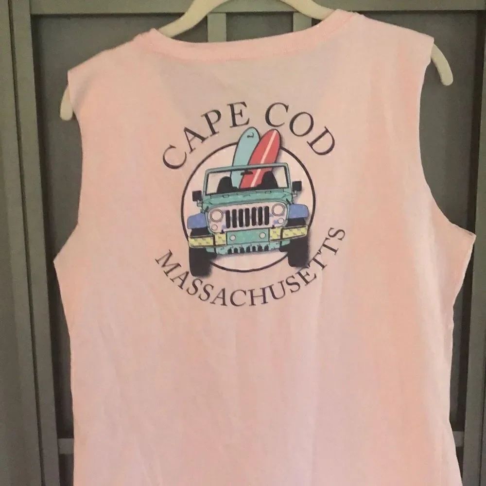 Cuffy’s Cape Cod surfing cut off T-shirt tank size L